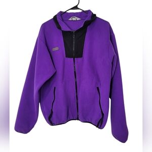 Vinatge Mens Columbia Fleece Zip-up Medium